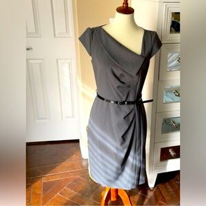 New York & Co Asymmetrical Grey Dress Size 4